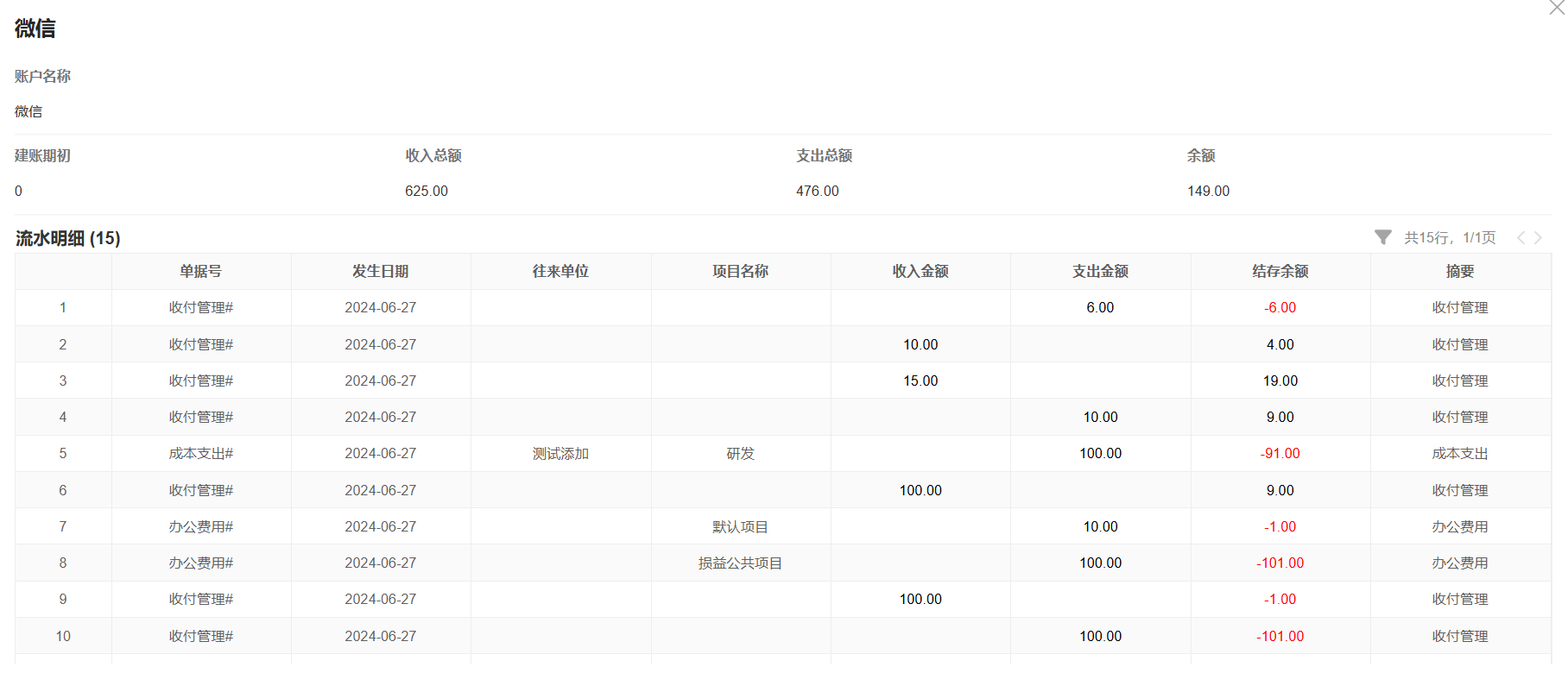 管理报表-账户余额表-详情页